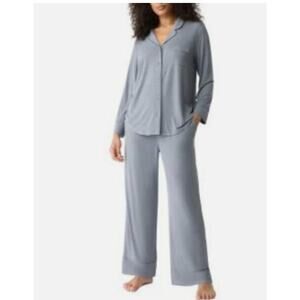 Gap Body L Pajama Set Forever Favorite Gray Top & Lounge Pants Top Soft NEW $80